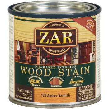 ZAR/UGL 12906 Wood Stain, 1/2 Pint - Amber