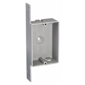 EZ Box Shallow Bracketed Switch/Outlet Box - 8 Cu In