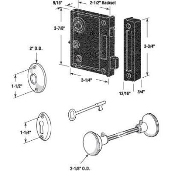 Lock Set ~ Surface Mount Case Set