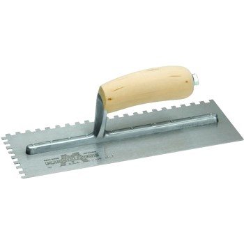 Marshalltown Square-Notch Trowel - 1/4", 11" x 4-1/2"
