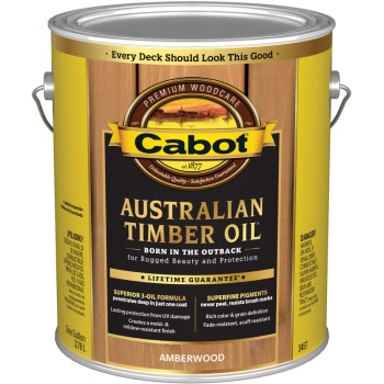 Cabot 01-3457 Australian Timber Oil, Amberwood  ~ 1 Gallon