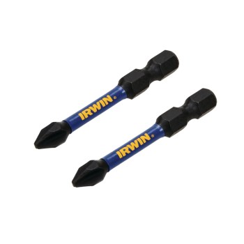 Irwin Impact Phillips Power Bit, #2 - 2", 2pk