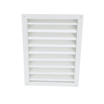 Air Vent Gable Louver Vent, White - 12" x 18"