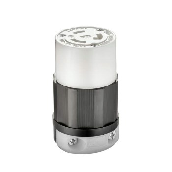 Twist Lock Connector, Female - 20A, White/Red