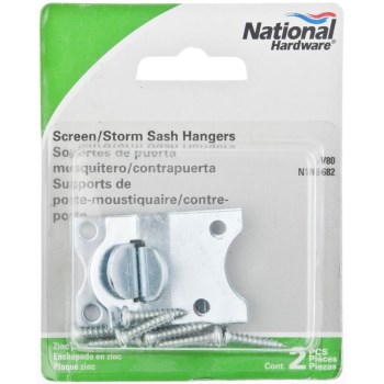 Screen & Storm Sash Hangers,  Zinc ~  One Pair 