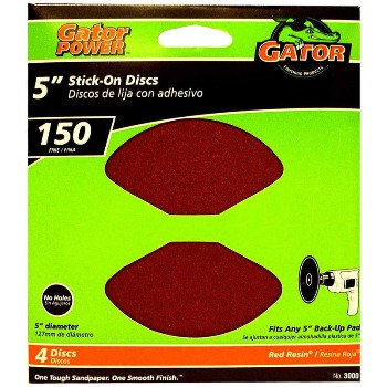 Stick-on Sanding Discs ~ 5 inch ~ 150 Grit