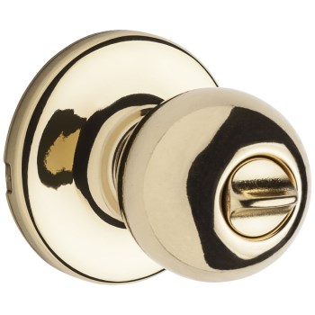 Kwikset 93001-209 Polo Privacy Lockset ~ Polished Brass