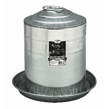 Poultry Waterer, Galvanized ~  Five Gallon Capacity 