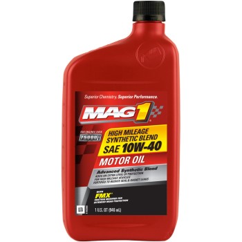 Mag 1 Hugh Mileage Synthetic Blend Oil, SAE 10W-40 ~ Qt