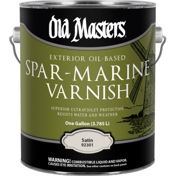 Old Masters Spar-Marine Varnish, Satin - Gallon