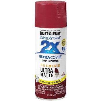 2x Ultra Matte Spray Paint, Matte Red