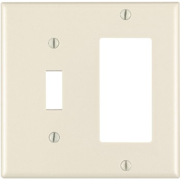 Leviton 007-80405-00t Combination Switch And Gfci Outlet Plate - ~ Light Almond