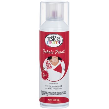 Fabric Spray Paint, Red  5 oz