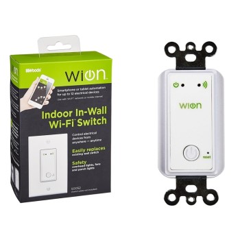 WiON Indoor Wi-Fi Wall Switch