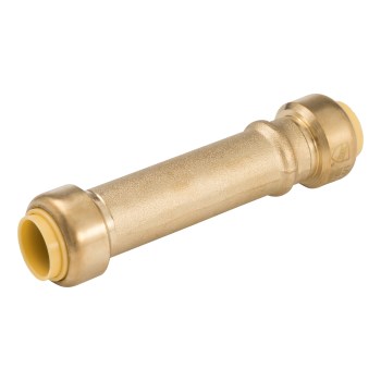 Push Fit Lead-Free Brass Repair Coupling - 1/2" x 1/2"