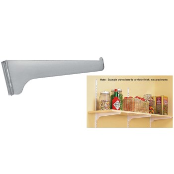 KV Boltless Shelf Bracket,  Anochrome ~ 10"  