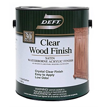 Waterborne Clear Wood Finish,  Satin ~ Gallon