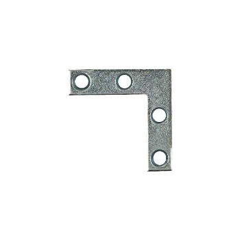 Flat Corner Brace - Zinc - 1 1/2 inches 