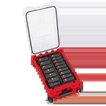 Milwaukee SHOCKWAVE Impact Socket Set, Metric - 1/2", 16pc