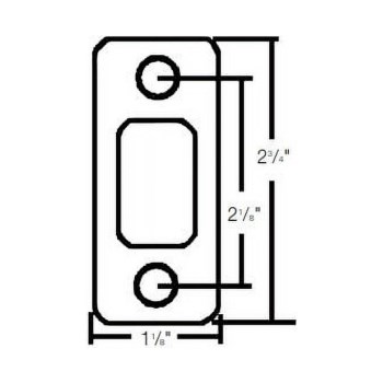 Round Corner Deadbolt Strike