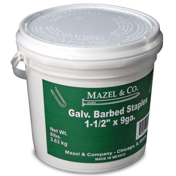 8# Pail1-1/2galv Barb Staples