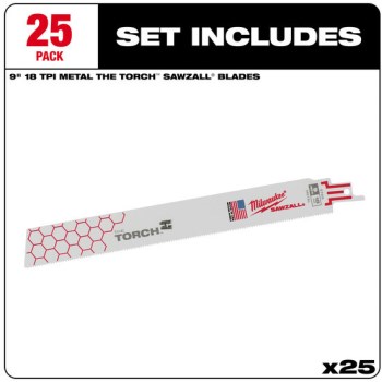 9" 18TPI Reciprocating Blades