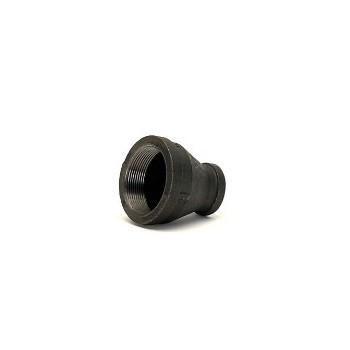 Reducer Coupling, Black ~ 2" x 1"