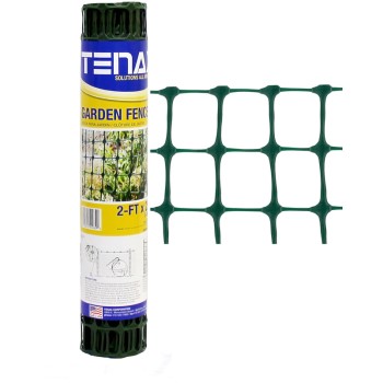 Tenex Garden Fence, Green ~ 2" x 2" Mesh @ 2 ft x 25 ft L