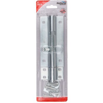 Extra Heavy-Duty Barrel Bolt, Zinc Plated - 8"