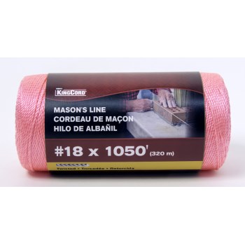 Polypropylene Mason Line, Pink #18 ~ 1050 ft.