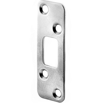 Kwikset 83223-003 Round Corner Deadbolt Strike, Satin Chrome Finish ~ 1.25" W X 3 5/8" H