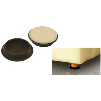 Round Furniture Leg Sllide Cups ~ 1-3/4" Diameter