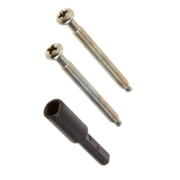Thick Door Knob & Lever Install Kit ~ Satin Nickel 