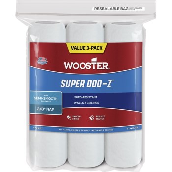 Wooster 00r7250090 Super Doo-z Roller Covers, 3 Pak ~ 9"