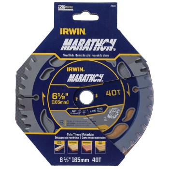 Irwin Marathon Cordless Circular Saw Blade   6-1/2"   40T