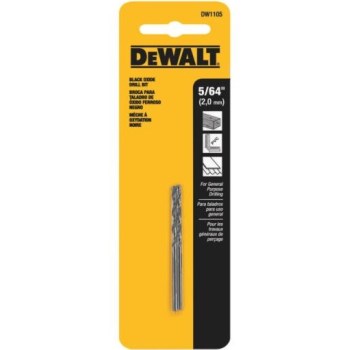 DeWalt DW1105 5/64 2pk Blk Oxide Bit