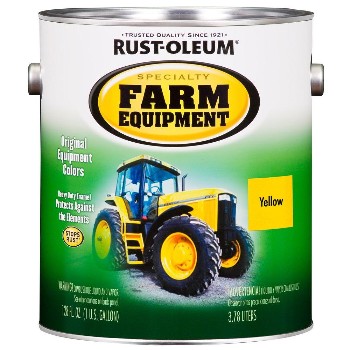 Rust-oleum 7443402 Farm Equipment Paint, Yellow ~ Gallon