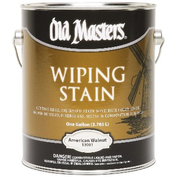 Old Masters 13001 Wiping Wood Stain, American Walnut  ~ Gallon