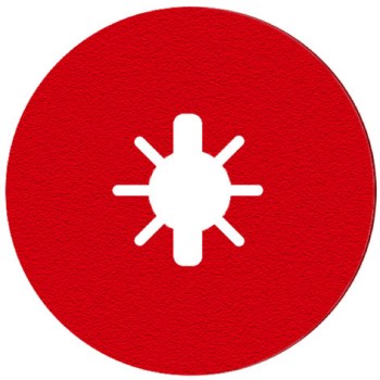 Diablo Aluminum Oxide Fiber Disc, 24 Grit - 5", 4pk