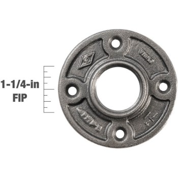 521-606hn 1-1/4 Blk Flr Flange
