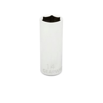 GearWrench Deep Socket, 6-Point - 1/4" Drive, 14mm