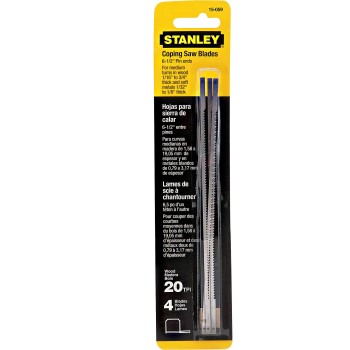 Stanley 15-059 Coping Saw Blades ~  6.5" x 20 TPI