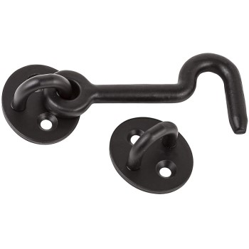 National N187-034 Privacy Hook, Oil Rubbed Bronze ~ 4"