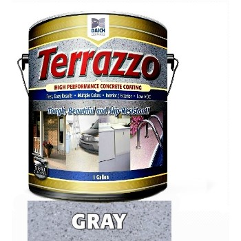 Terrazzo Concrete Coating - Gray - One Gallon