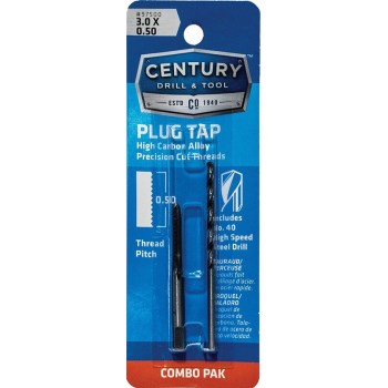 Century Drill & Tool   97505 3.0x0.60 Tap & 3/32 Drll