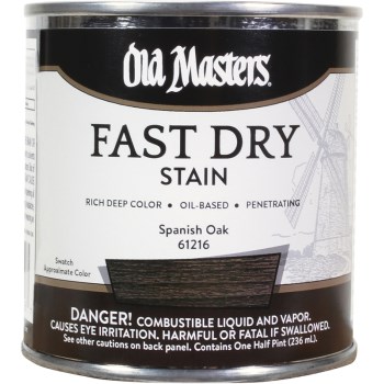 Fast Dry Stain, Spanish Oak ~ 1/2 pint