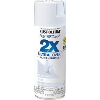 Rust-Oleum 2X Spray Paint, Solstice Blue Gloss - 12 oz