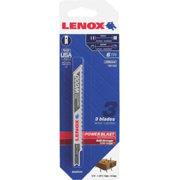 Lenox (Stanley Black &amp; Decker) 1991409 3pk 6t Jig Blade