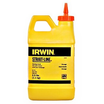 Irwin 65205 Strait-line Powdered Chalk, Hi-vis (fluorescent) Orange ~ 2.5 Lb Jug