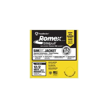 Southwire 28828228 Romex - Grounded NM Wire - 12/2g 100ft.